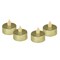 Northlight 1.5 in. x 1.5 in. Dia. LED Lighted Flickering Flame Tea Light Candles, Metallic Gold - Set of 4
